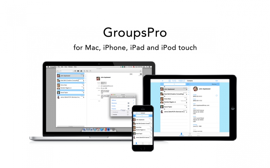 GroupsPro for Mac 5.5 破解版 联系人和邮件管理